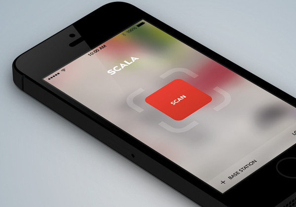 tag scanner app-磨砂触感app设计